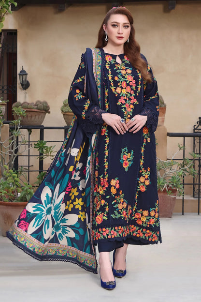 Asim Jofa, unstitched 3 piece Lawn sequence embroidered suit - VL1332