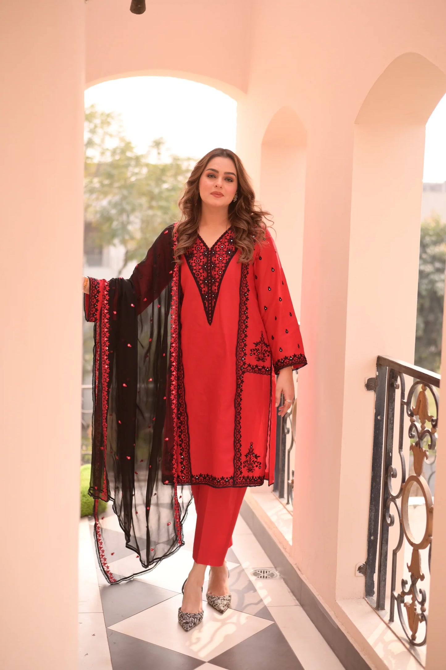 Aneela's - Unstitched Luxury Lawn Sequence Embroidered 3PC Suit - VL1408