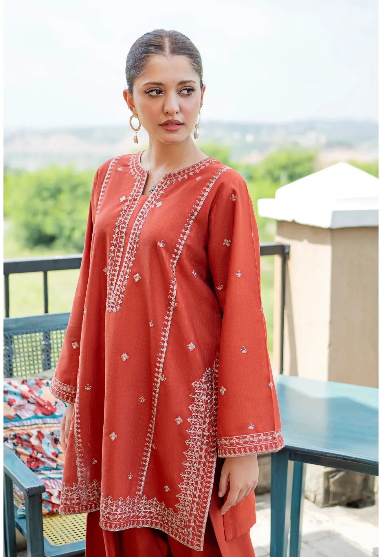 Batik - 2Pc Embroidered Lawn Suite With Fully Embroidered trouser - VL1407