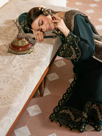 IZEL-3PC LAWN EMBROIDERED SHIRT WITH CHIFFON PRINT Dupatta - VL1253