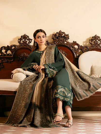 IZEL-3PC LAWN EMBROIDERED SHIRT WITH CHIFFON PRINT Dupatta - VL1253