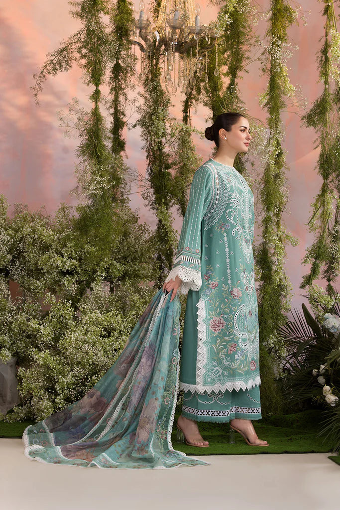 Sobia Nazir - Summer 3PC Lawn ChickenKari Embroidered Suit - VL1294