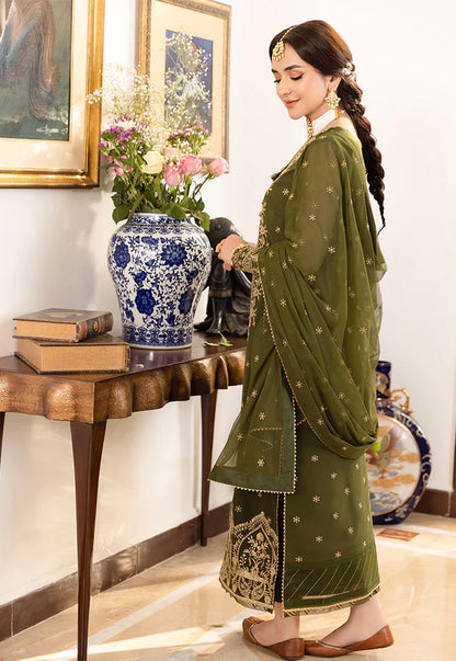 Jazmin - Embroidered Velvet 3-Piece Dress - VL940