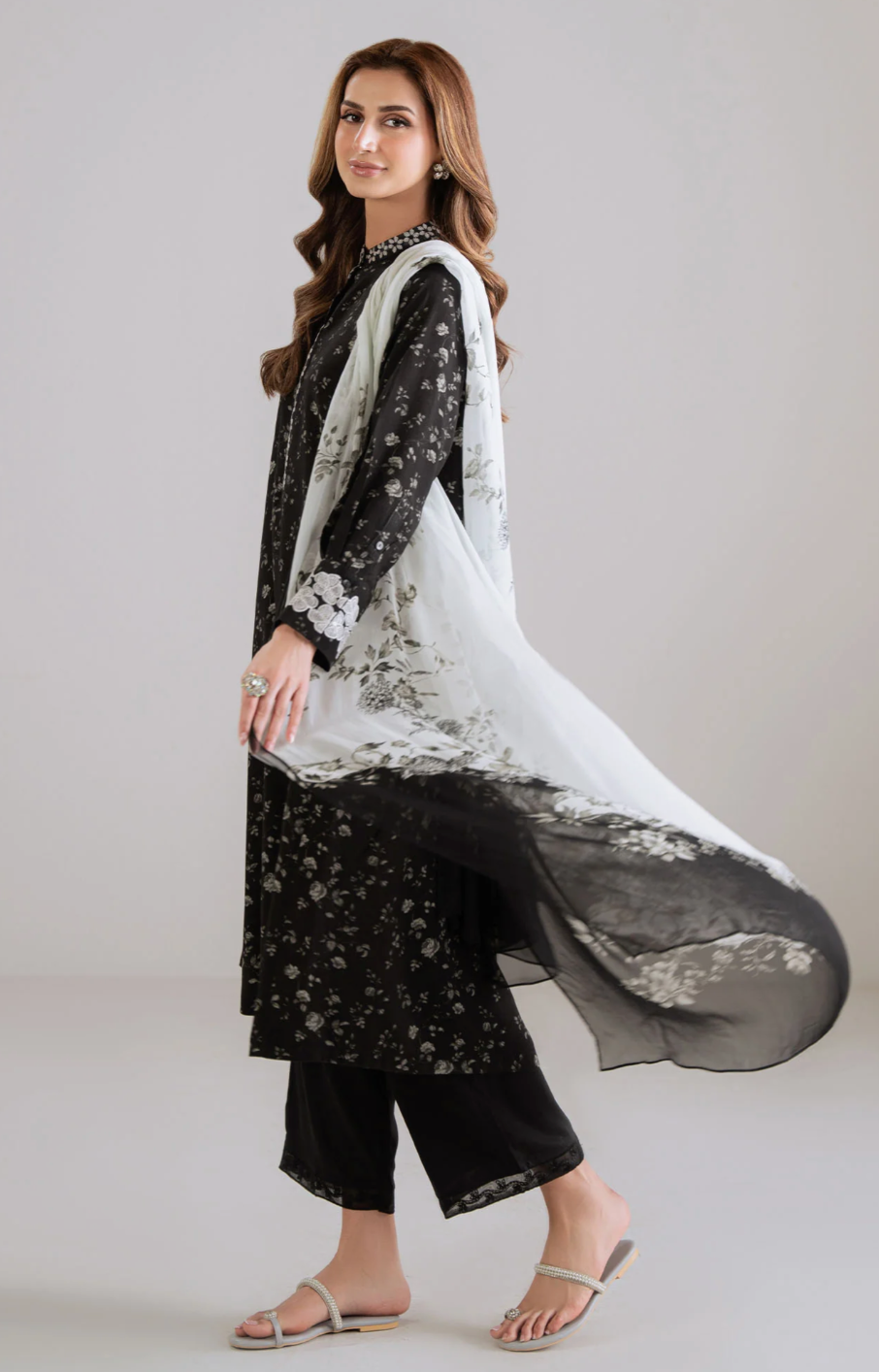 GulAhmed - Summer 3PC Lawn Digital Printed Dress - VL1411