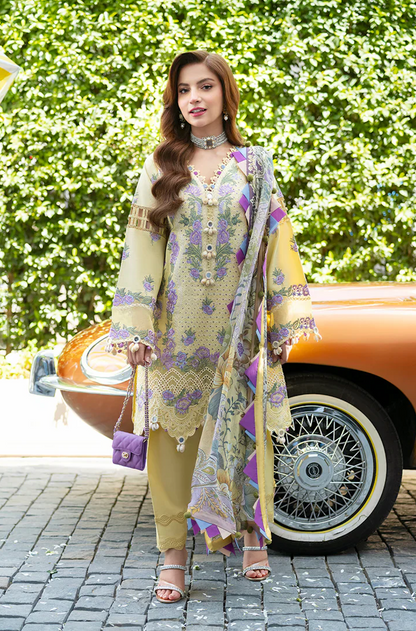 Jade - SUMMER 3PC Lawn ChickenKari Embroidered Suit- VL1415