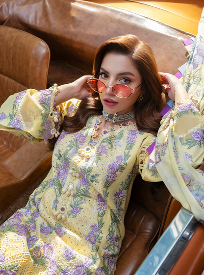 Jade - SUMMER 3PC Lawn ChickenKari Embroidered Suit- VL1415