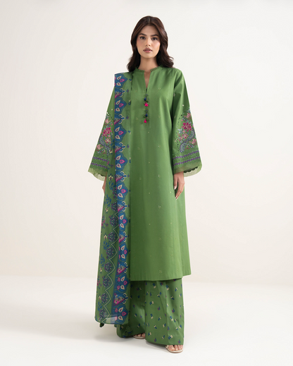 Sapphire - Unstitched 3 piece embroidered Summer suit - VL1416