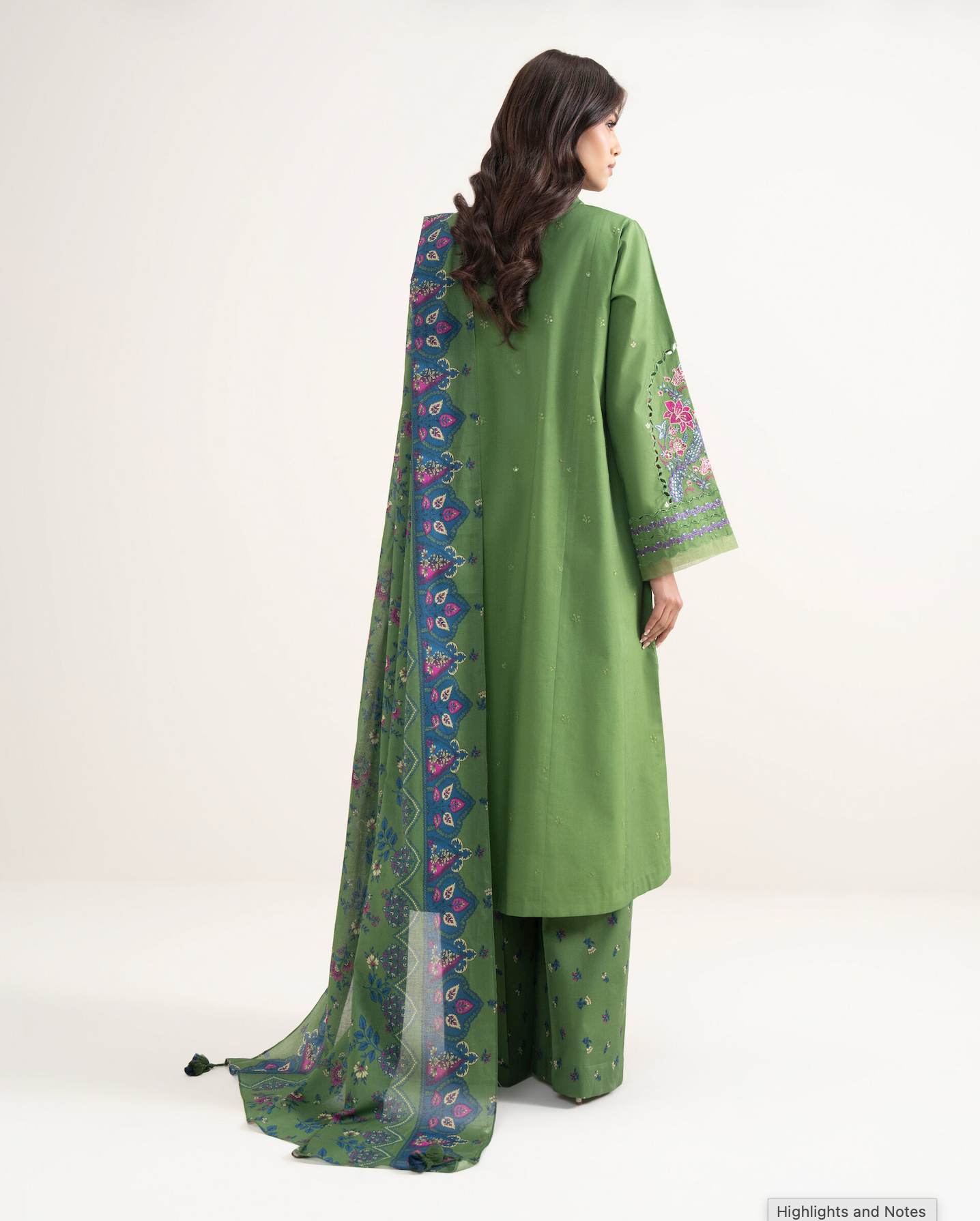 Sapphire - Unstitched 3 piece embroidered Summer suit - VL1416