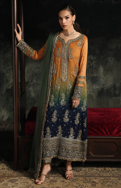 Chrizma - Unstitched Luxury Lawn Heavy Embroidered 3PC Suit - VL1430