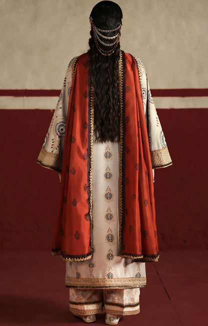 Humjoli - - Unstitched Luxury Lawn Heavy Embroidered 3PC Suit - VL1431