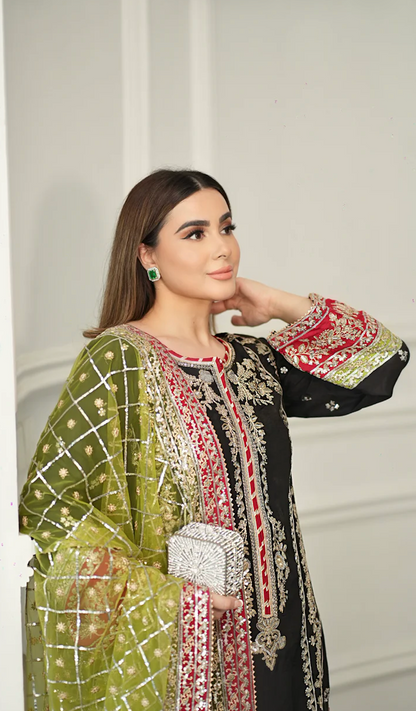 Aneela - Summer 3PC Lawn Embroidered Suit - VL1418
