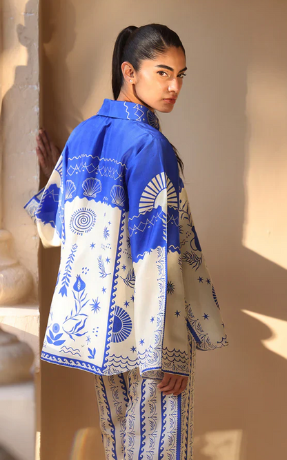 Sapphire - Summer 2PC Lawn Digital Printed Dress - VL1423