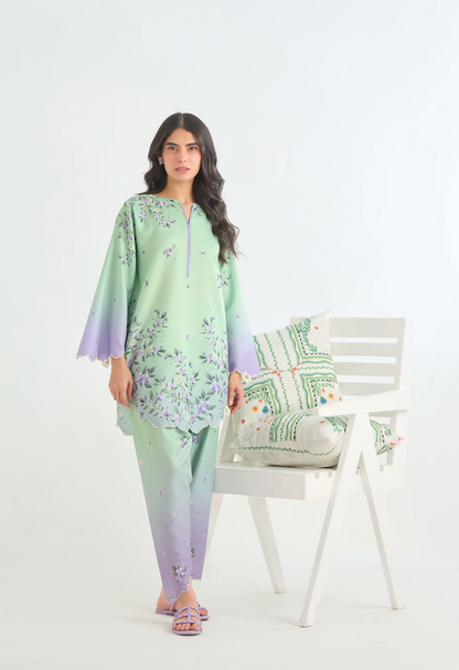 Sapphire - Summer 2PC Lawn Digital Printed Dress - VL1428