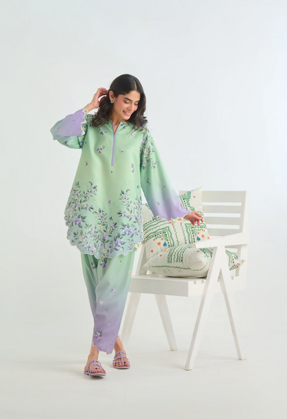 Sapphire - Summer 2PC Lawn Digital Printed Dress - VL1428