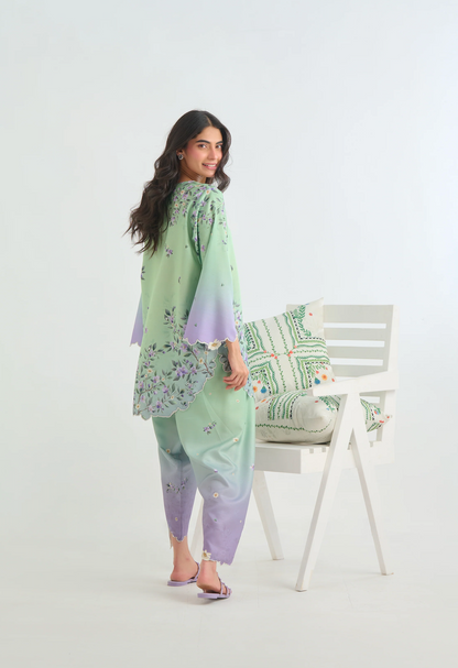 Sapphire - Summer 2PC Lawn Digital Printed Dress - VL1428
