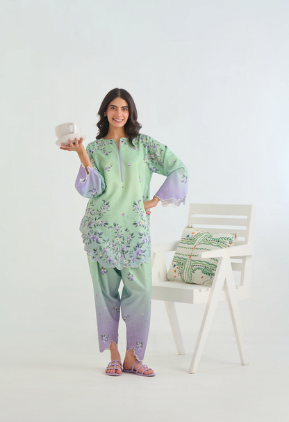 Sapphire - Summer 2PC Lawn Digital Printed Dress - VL1428