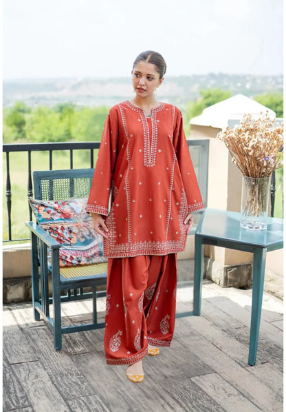 Batik - 2Pc Embroidered Lawn Suite With Fully Embroidered trouser - VL1407