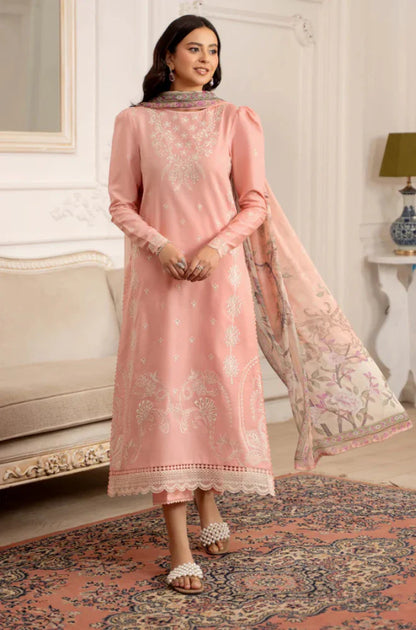 Veezal - Summer 3PC Lawn Embroidered Suit - VL1337