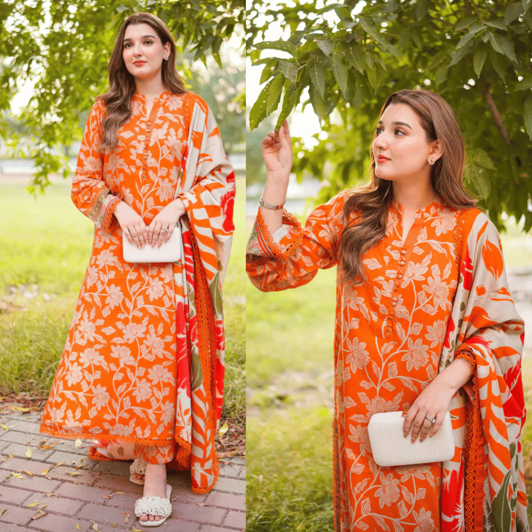 Sapphire - Summer 3PC Lawn Digital Printed Dress - VL1238