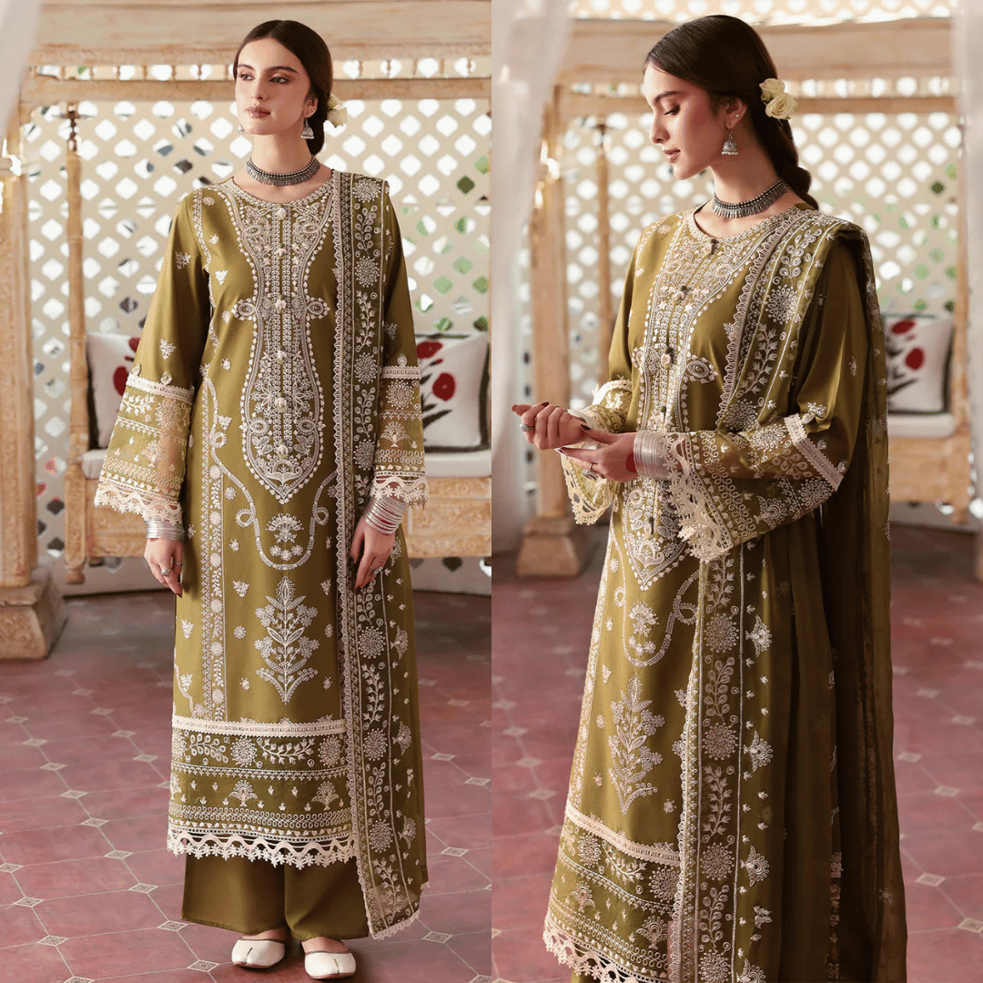 Jade - 3PC Lawn Embroidered Suit - vl1239