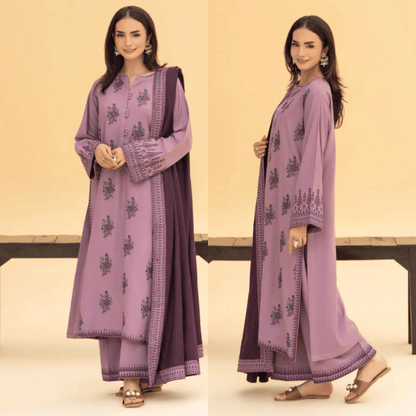 Izel - 3PC Lawn Embroidered Suit - VL1242