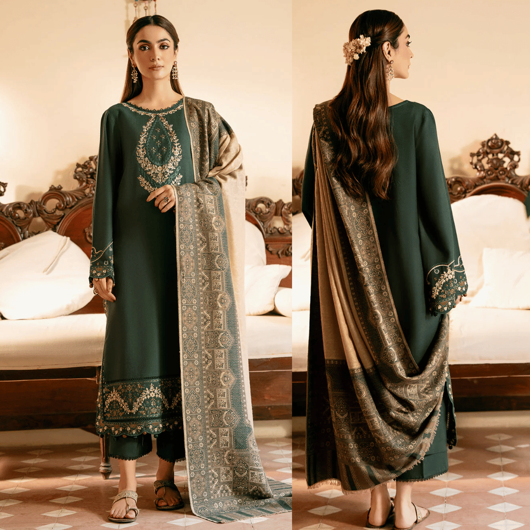 IZEL-3PC LAWN EMBROIDERED SHIRT WITH CHIFFON PRINT Dupatta - VL1253