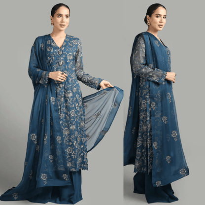 Bareeze - Embroidered Dhanak Three Piece Winter Collection - VL1264