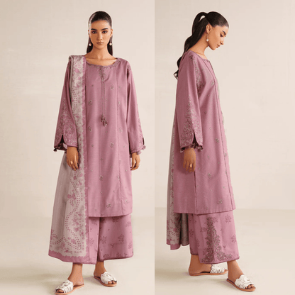 iznik - Winter 3PC Dhanak Embroidered Suit - VL1267