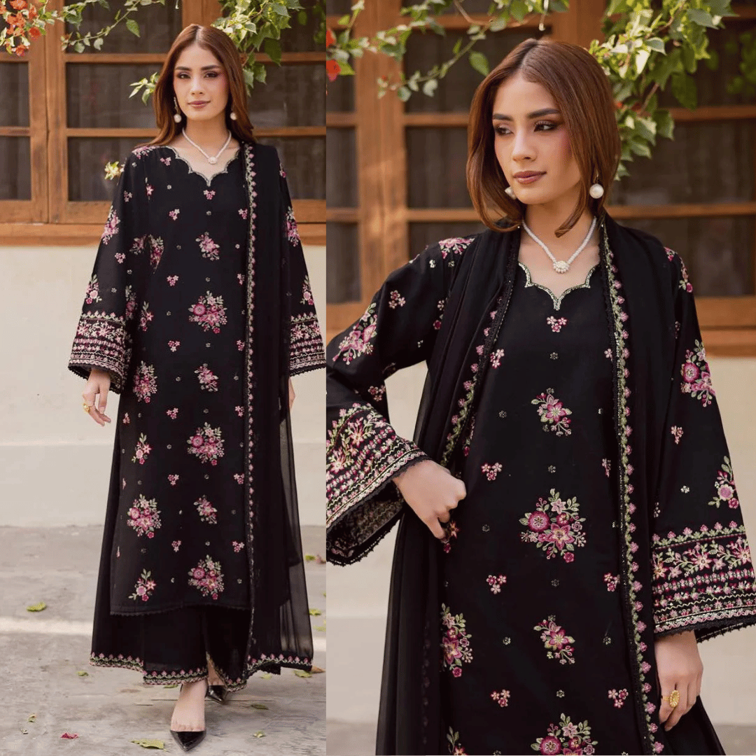 Lawn 3PC Embroidered Suit - VL1281