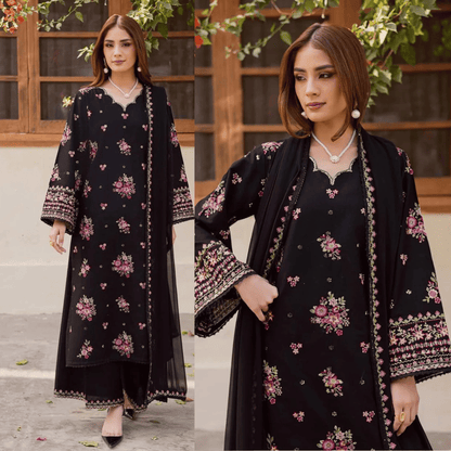 Lawn 3PC Embroidered Suit - VL1281