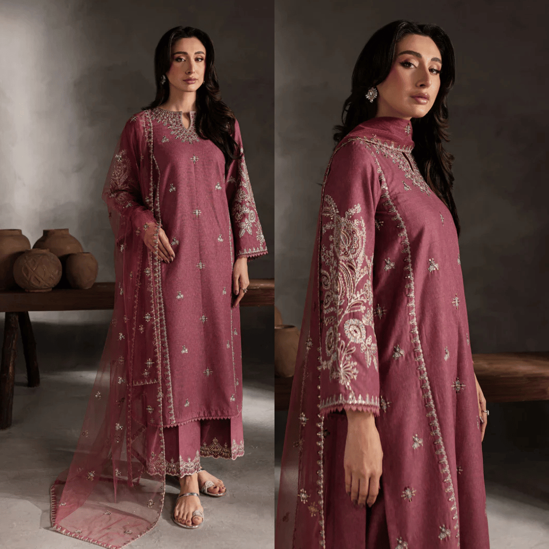 Batik - Summer 3PC Lawn Embroidered Suit - VL1282