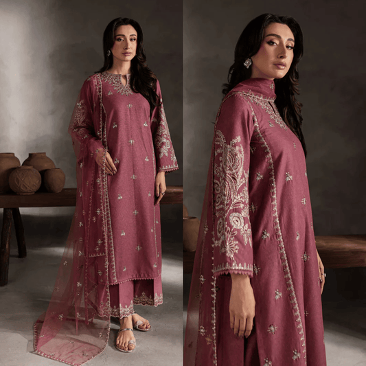 Batik - Summer 3PC Lawn Embroidered Suit - VL1282