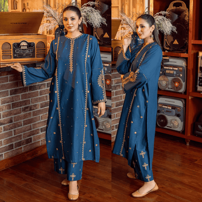 Urge 2Pc Embroidered Lawn Suite With Fully Embroidered trouser VL1290