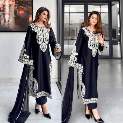 Mirana - Summer 3PC Lawn Embroidered Suit - VL1324