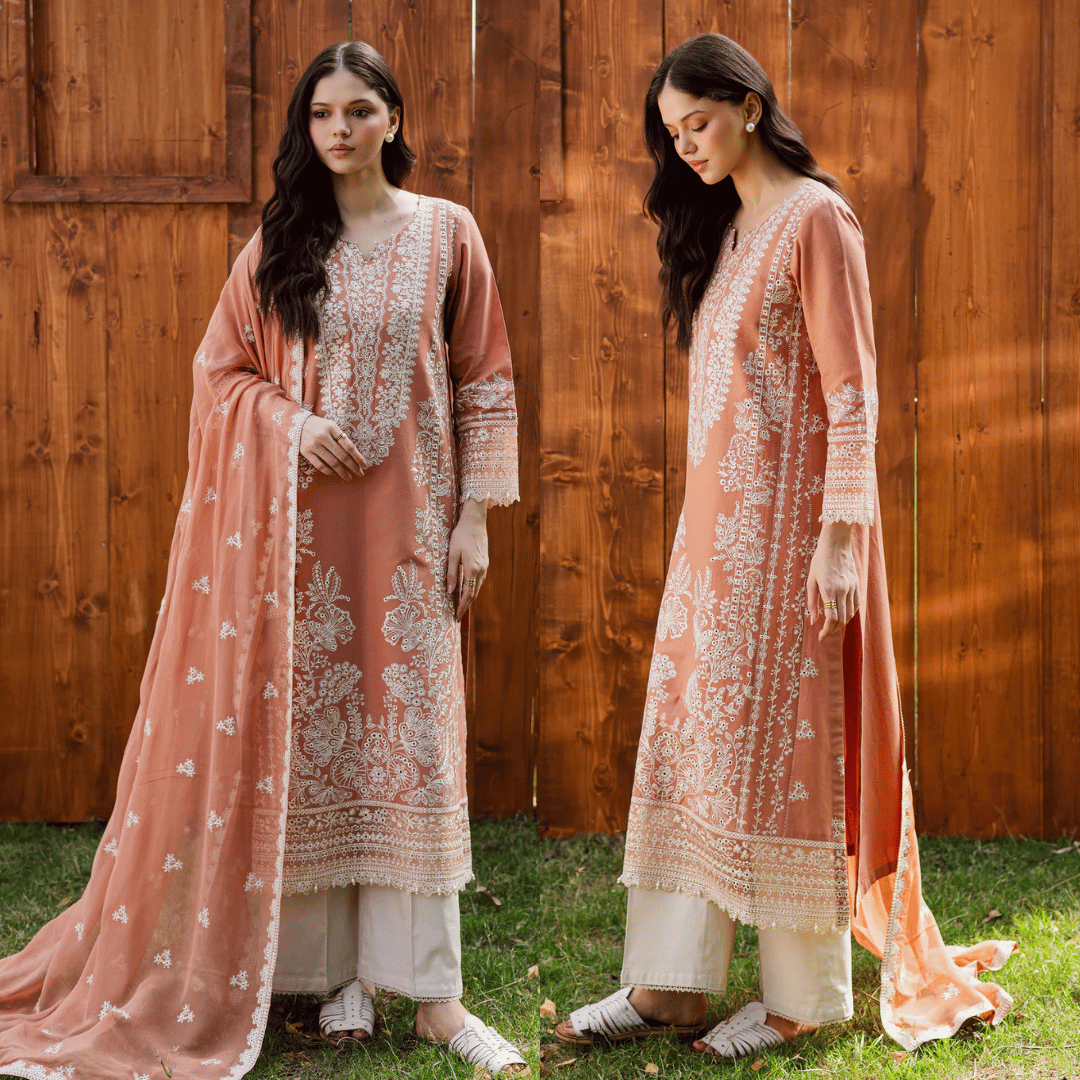 Summer 3PC Lawn Embroidered Suit - VL1328