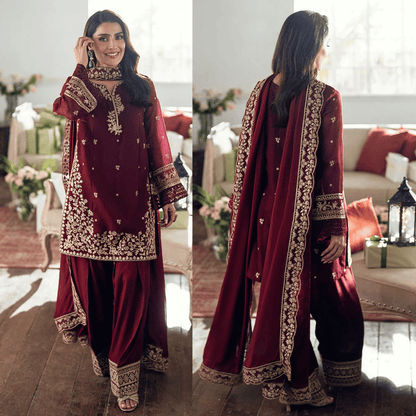 Veezal - 3PC EMBROIDERED LAWN SUIT - Vl1354
