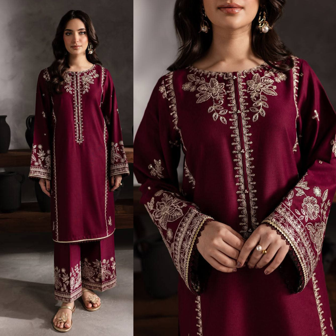 Batik - 2Pc Embroidered Lawn Suite With Fully Embroidered trouser - VL1406