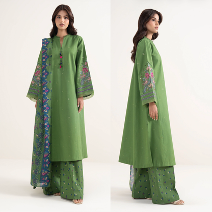 Sapphire - Unstitched 3 piece embroidered Summer suit - VL1416