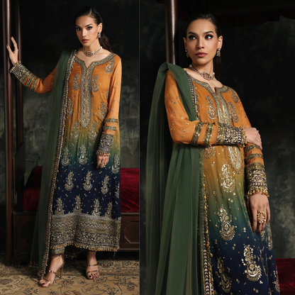 Chrizma - Unstitched Luxury Lawn Heavy Embroidered 3PC Suit - VL1430