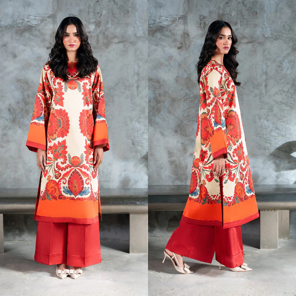 Veezal - Summer 2PC Lawn Digital Printed Dress - VL1385