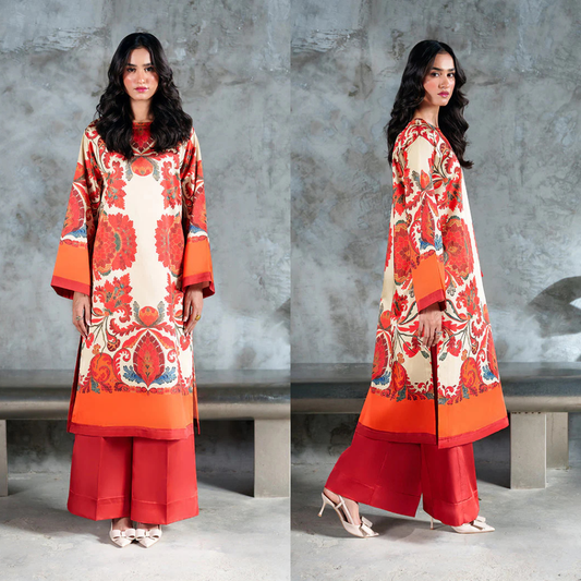 Veezal - Summer 2PC Lawn Digital Printed Dress - VL1385