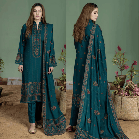 Mohagni - Summer 3PC Lawn Embroidered Suit - VL1101