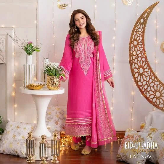3PC Lawn Heavy Embroidered Shirt - VL1280