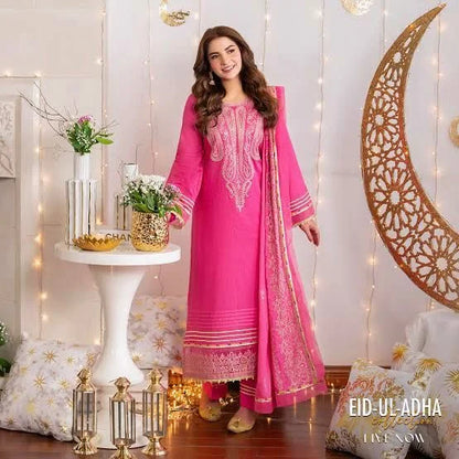3PC Lawn Heavy Embroidered Shirt - VL1280