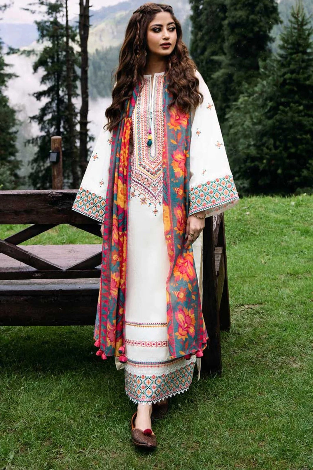 VL867 Khadder Fabric Zara Shajahan with Banadoria Digital Print Dupatta