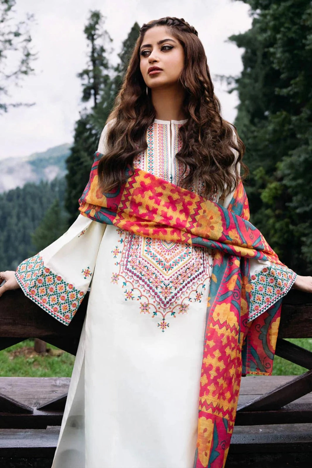 VL867 Khadder Fabric Zara Shajahan with Banadoria Digital Print Dupatta