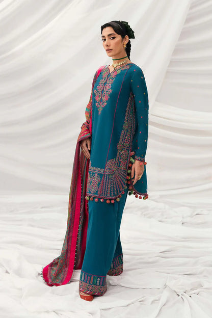 Hussain Rehar Winter Embroidered 3pc Dhanak Suite - VL1223