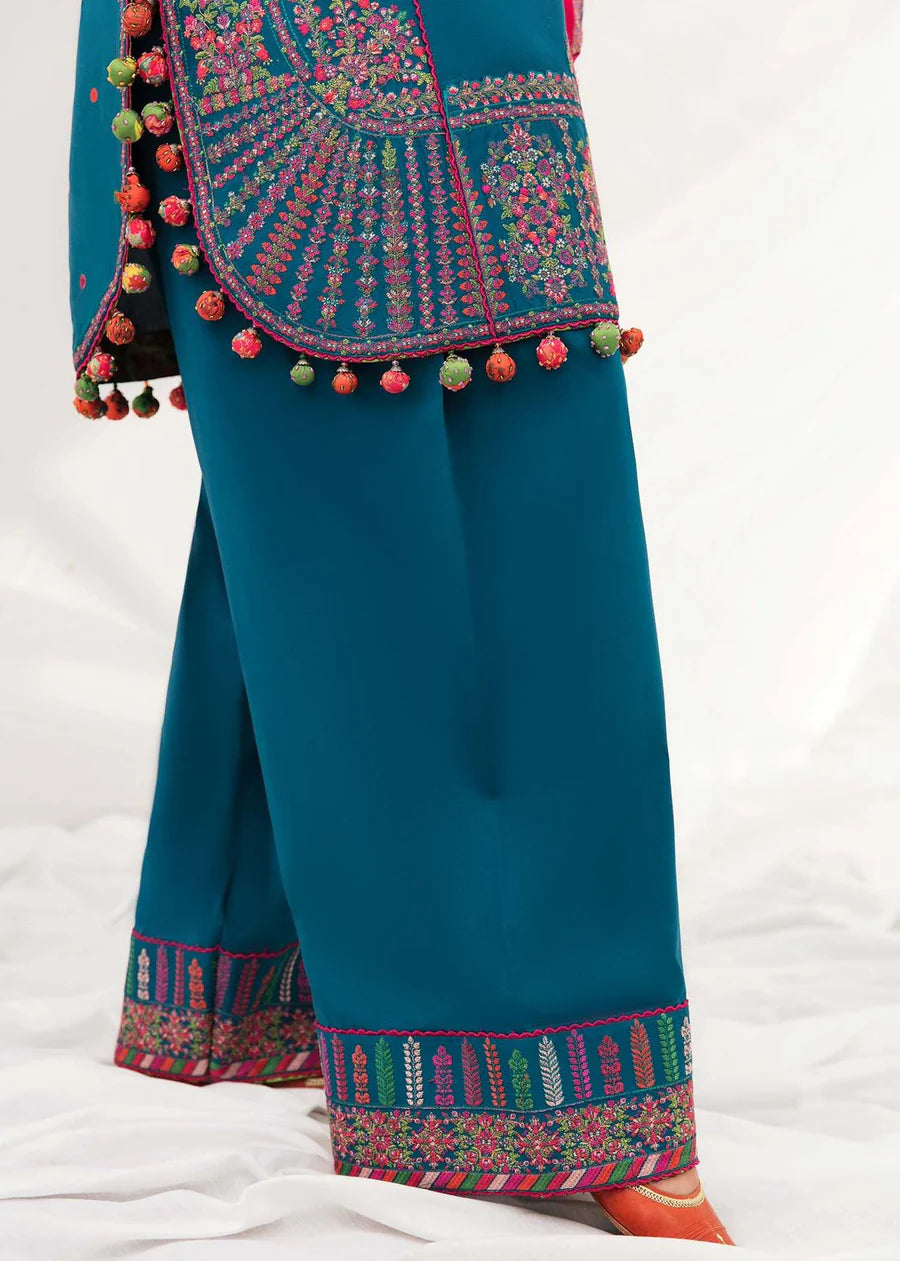 Hussain Rehar Winter Embroidered 3pc Dhanak Suite - VL1223