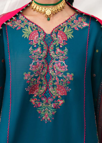 Hussain Rehar Winter Embroidered 3pc Dhanak Suite - VL1223