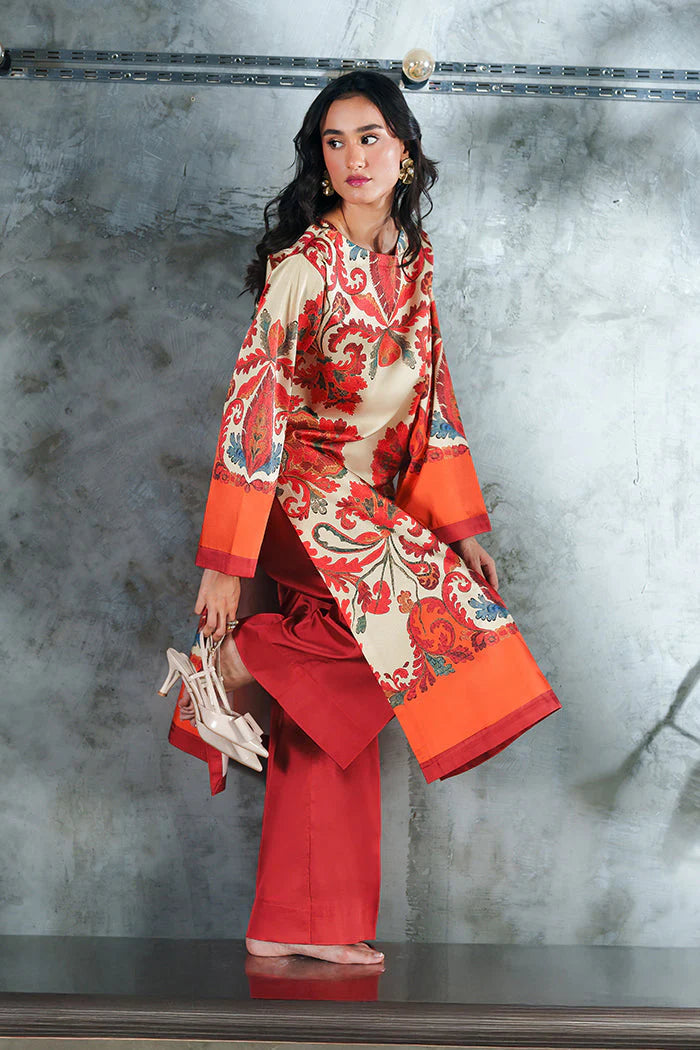 Veezal - Summer 2PC Lawn Digital Printed Dress - VL1385